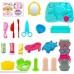 Jovatnana 27 Pcs Crazy Cuts Barbershop Dough Set | Kids Play Dough Playset Pretend Play Toy Kit with Dough and Moulds in a Portable Case Age 3 up B07MGN7JG8